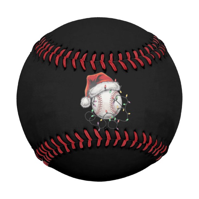 Pelota De Béisbol Navidades de béisbol de Santa Elena (Anverso)
