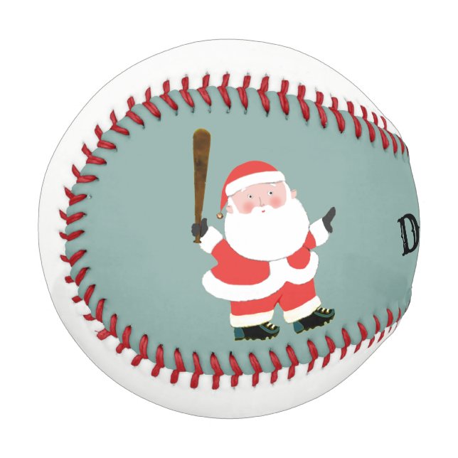 Pelota De Béisbol Navidades de béisbol personalizados Keepsake (Anverso izquierdo)