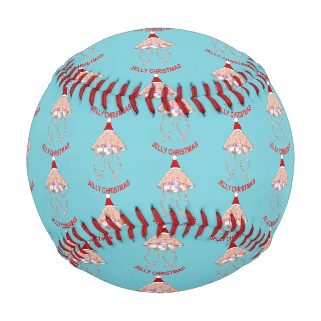 Pelota De Béisbol Navidades Fiesta Jellyfish Béisbol (Anverso)
