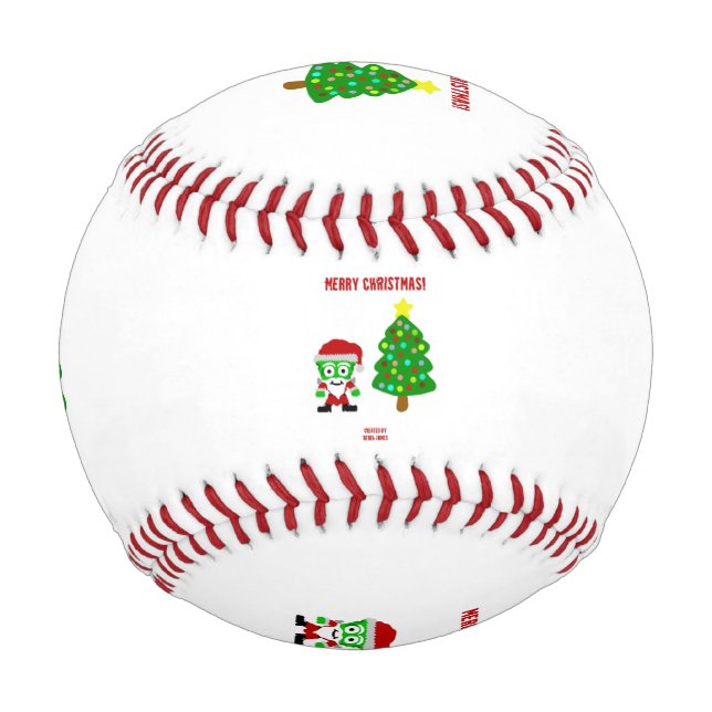 Pelota De Béisbol Navidades FrankenCheese Baseball (Anverso)