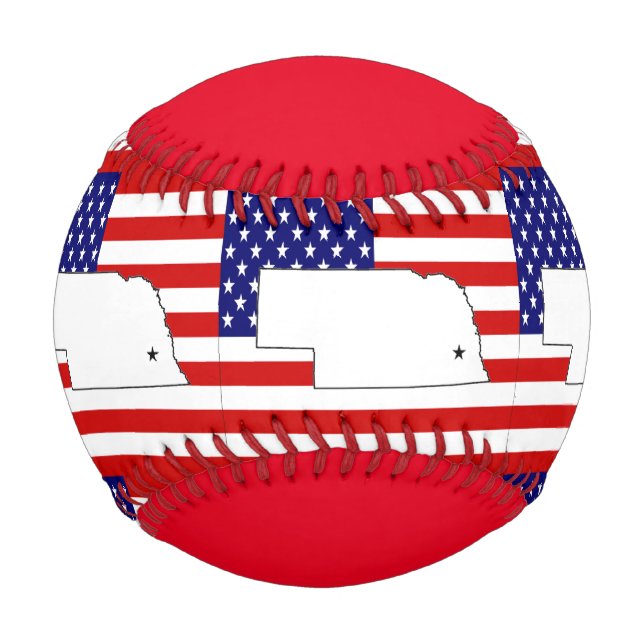 Pelota De Béisbol Nebraska (Anverso)