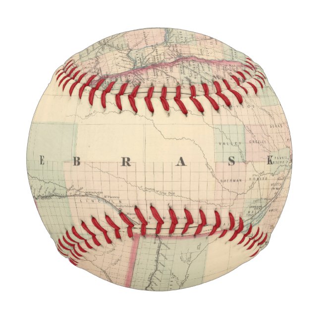 Pelota De Béisbol Nebraska 2 (Anverso)