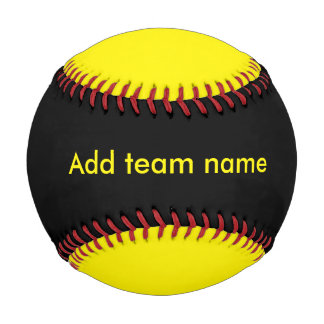 Pelota De Béisbol Negro y amarillo