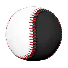 Pelota De Béisbol Negro y blanco con tintes rojos