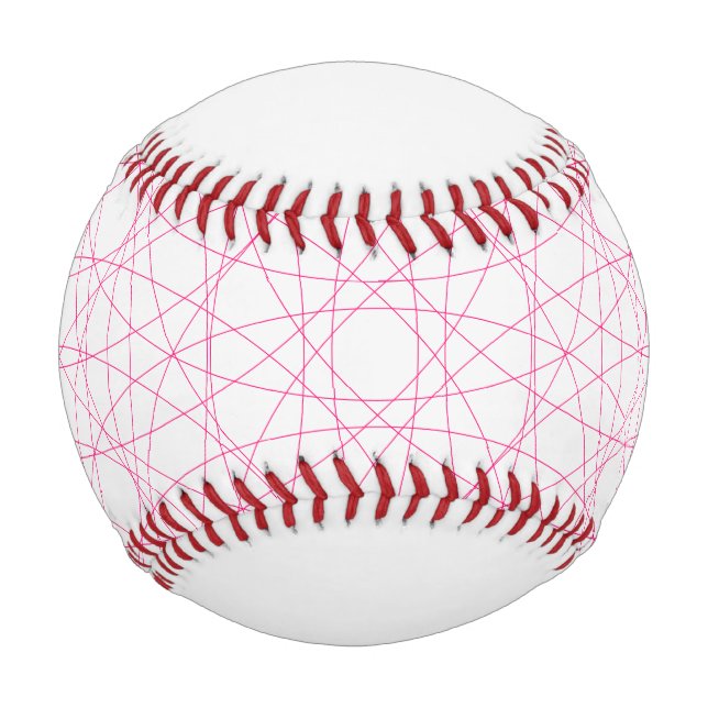 Pelota De Béisbol Neon Pink Moderno Pattern Béisbol - Personalizable (Anverso)
