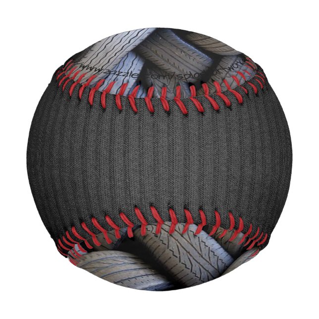 Pelota De Béisbol "Neumáticos tejidos" (Anverso)