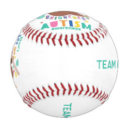 Pelota De Béisbol No dejes ir tu singularidad de autismo