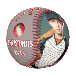 Pelota De Béisbol Nombre de Santa's MVP Feliz Navidad 2 Fotos 