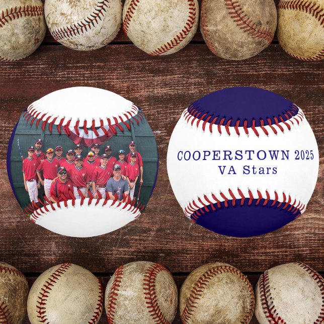 Pelota De Béisbol Nombre del año del equipo de béisbol Cooperstown N (Subido por el creador)
