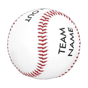 Pelota De Béisbol Nombre del equipo y sacar al béisbol