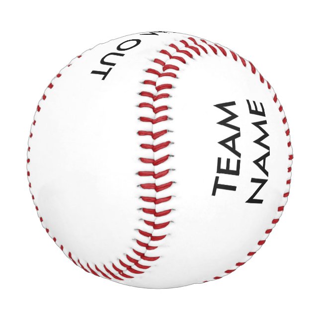 Pelota De Béisbol Nombre del equipo y sacar al béisbol (Angular)