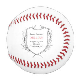 Pelota De Béisbol NOMBRE DEL Nacimiento del recién nacido Deportes D