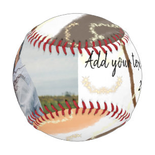 Pelota De Béisbol nombre monograma de pareja personalizado minimalis