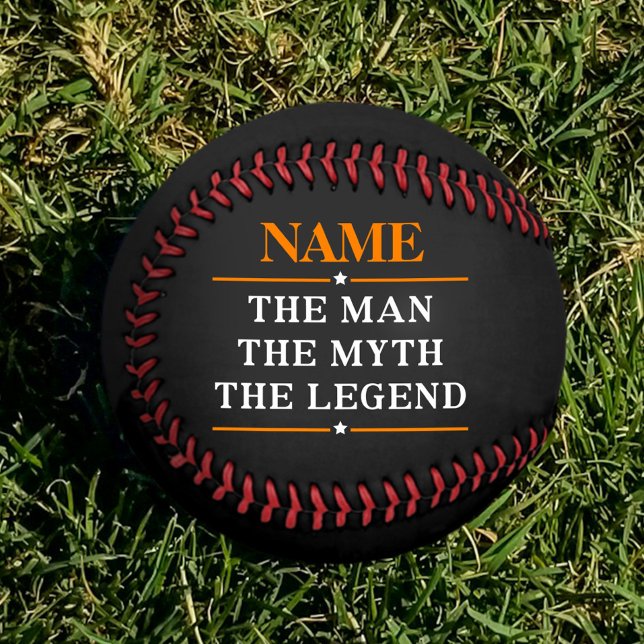 Pelota De Béisbol Nombre Personalizado El Hombre El Mito La Leyenda (Subido por el creador)