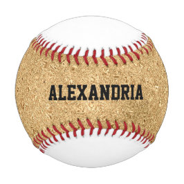 Pelota De Béisbol Nombre personalizado Glitter Foil Dorado Brillante