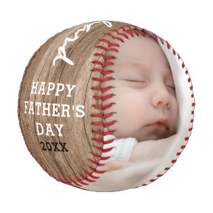 Pelota De Béisbol Nombre personalizado Mejor foto del Día del Padre
