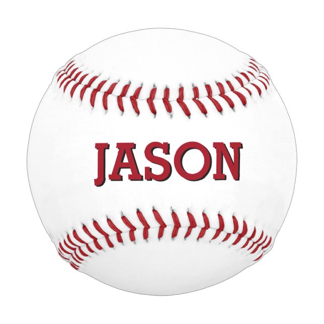 Pelota De Béisbol Nombre Personalizado personalizado Béisbol (Anverso)