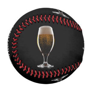 Pelota De Béisbol Nombre personalizado Vidrio de cerveza