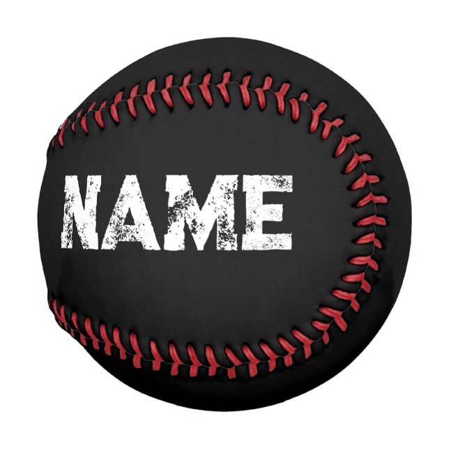 Pelota De Béisbol Nombre y número 4 equipo de béisbol (Anverso derecho)