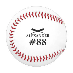 Pelota De Béisbol Nombre y número del jugador