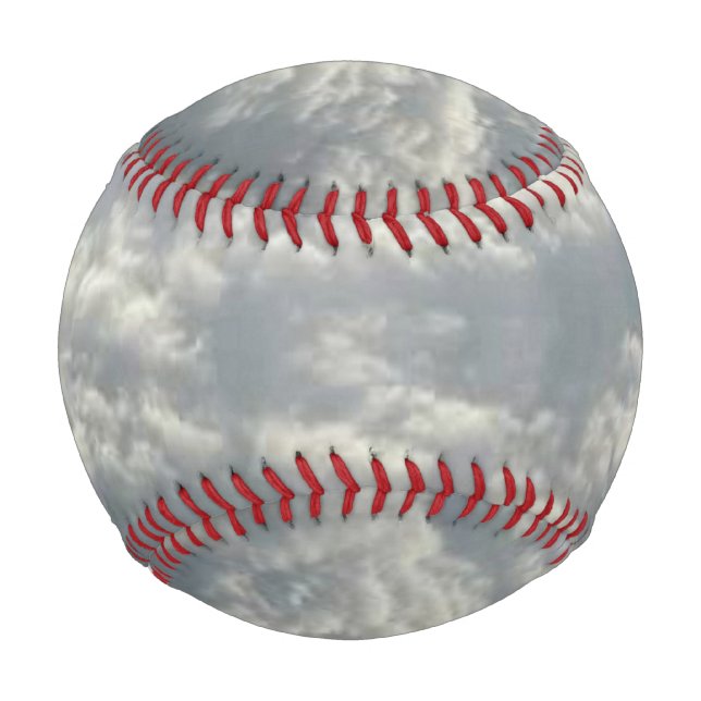 PELOTA DE BÉISBOL NUBES DE FLUJO BLANCO (Anverso)