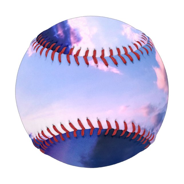 Pelota De Béisbol Nubes rosadas (Anverso)