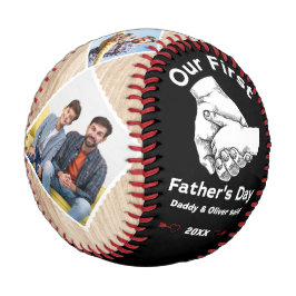Pelota De Béisbol Nuestro primer Día del Padre juntos 2023, foto Per