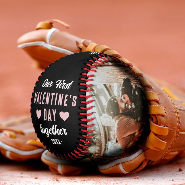 Pelota De Béisbol Nuestro primer El día de San Valentín juntos 2 fot (Subido por el creador)