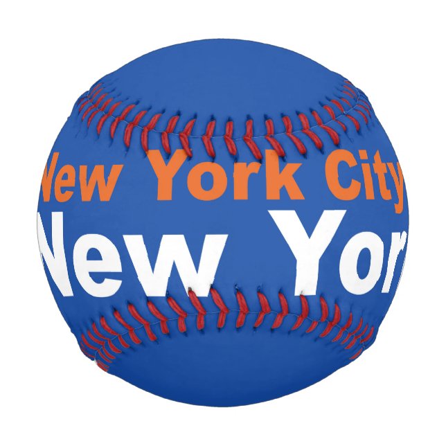 Pelota De Béisbol Nueva York, Nueva York, Béisbol (Reverso)