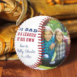 Pelota De Béisbol Número 1 Personalizado de citas de papá 2 foto per