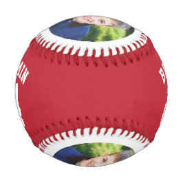 Pelota De Béisbol Número y foto de Jersey rojo