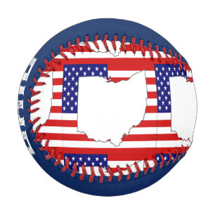 PELOTA DE BÉISBOL OHIO MAP