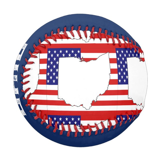 PELOTA DE BÉISBOL OHIO MAP (Anverso izquierdo)