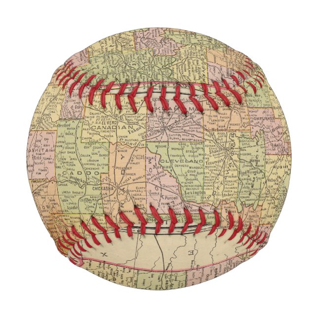 Pelota De Béisbol Oklahoma (Anverso)
