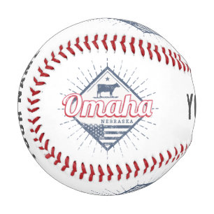 Pelota De Béisbol Omaha City Nebraska Estados Unidos