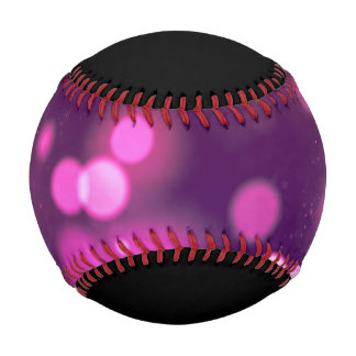 Pelota De Béisbol Orbes abstractos rosa/morado diseño caprichoso de