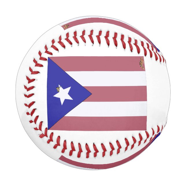 Pelota De Béisbol Orgullo Puertorriqueño (Reverso derecho)