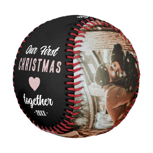 Pelota De Béisbol Our First Christmas Together 2 Photos (Angular)