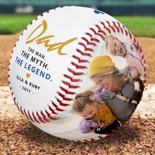 Pelota De Béisbol PADRE, El Hombre. El Mito. Leyenda 2 x Foto Baseb (Subido por el creador)