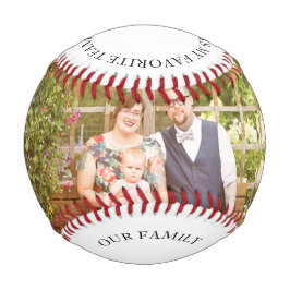 Pelota De Béisbol Padre fotográfico familiar y bebé