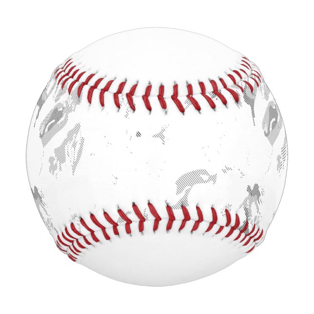 Pelota De Béisbol paisajes y creaciones de papel artísticas. Eleva  (Anverso)