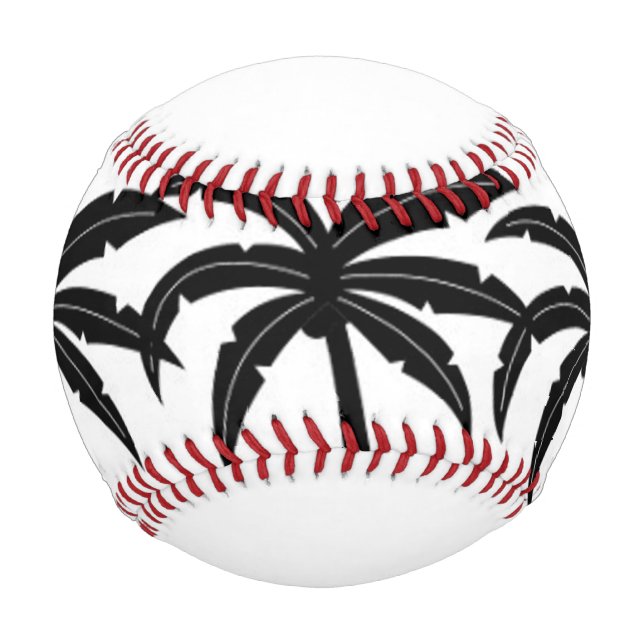 Pelota De Béisbol Palmeras Tropicales (Anverso)