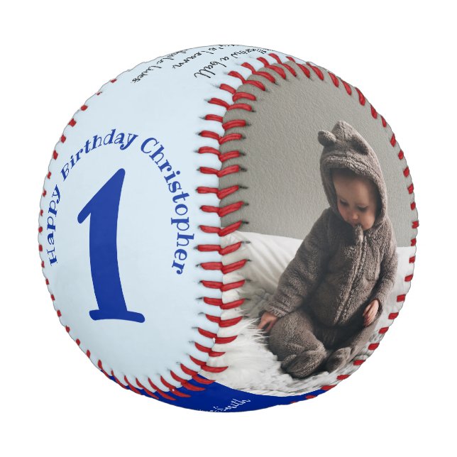 Pelota De Béisbol Papá al deseo de cumpleaños del niño (Angular)