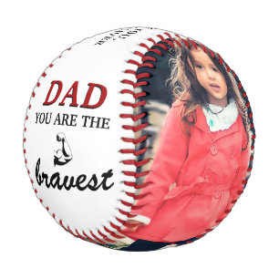 Pelota De Béisbol Papá, eres el Día del Padre más Valiente 2 Foto