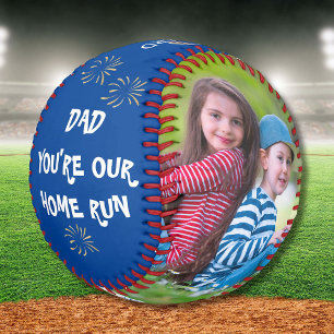 Pelota De Béisbol Papá, eres nuestro hogar, 2 fotos