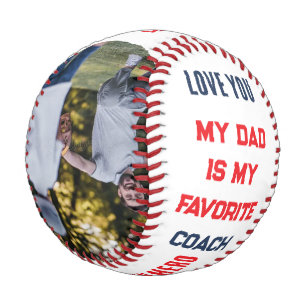 PELOTA DE BÉISBOL PAPÁ ES MI ENTRENADOR FAVORITO