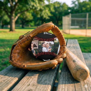 Pelota De Béisbol Papá Est. Blanco Divertido Texto Simple Negrita 3 