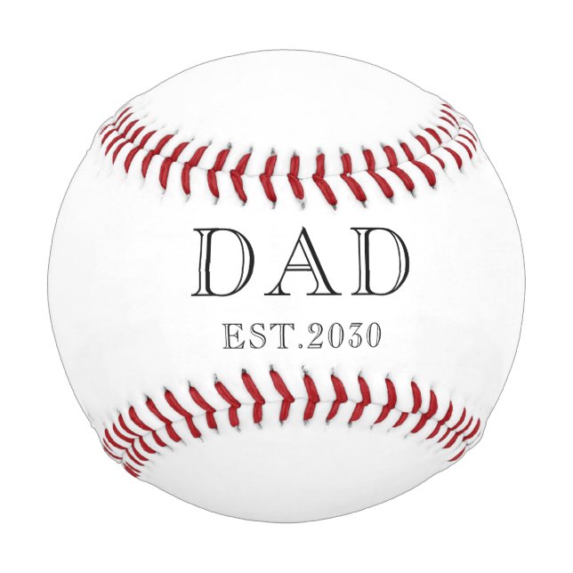 Pelota De Béisbol Papá Estableció Béisbol (Anverso)
