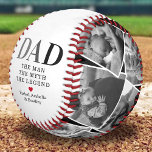 Pelota De Béisbol Papa Man Myth Legend Foto Béisbol<br><div class="desc">¡Hacer que el Día del Padre sea inolvidable con nuestro Personalizado de Béisbol de Papá! Este keepsake personalizado incluye 12 fotos familiares reemplazables, la sentida inscripción "papá, el hombre, el mito, la leyenda" y un corazón rojo conmovedor. Para hacerlo aún más especial, hemos agregado espacio para los nombres de sus...</div>