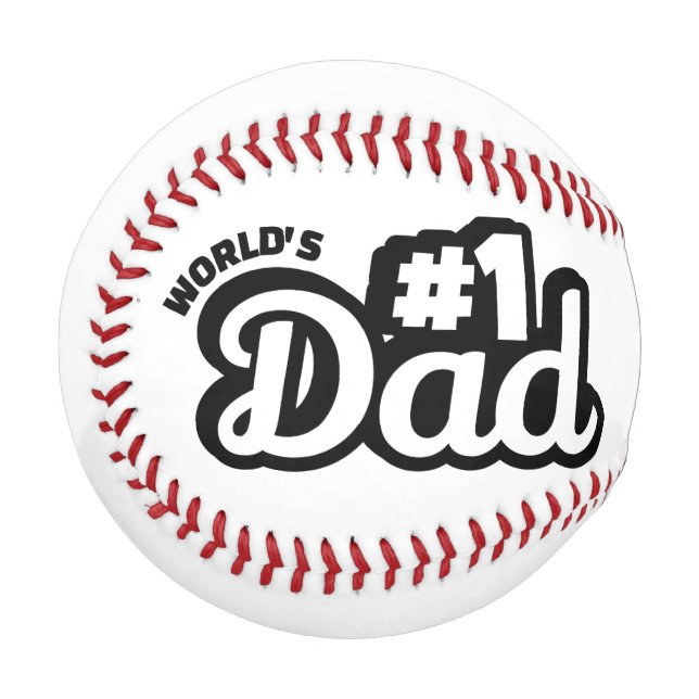 Pelota De Béisbol Papá Nº1 (Anverso izquierdo)